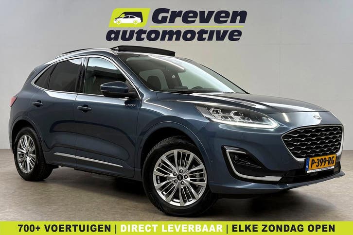 Ford Kuga 2.5 PHEV Vignale | Pano | Camera | B&O | Virtual |, Auto's, Ford, Automaat, Elektrisch, Blauw, Adaptieve lichten, Euro 6