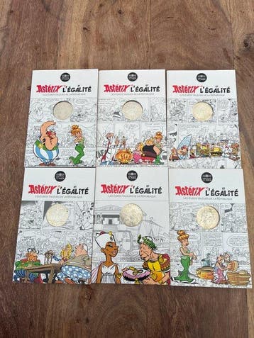 Frankrijk. 10 Euro 2015 Asterix (6 coins) (Zonder