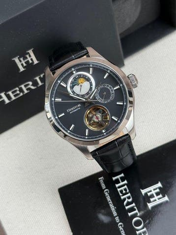 Heritor - Automatic Sebastian Semi-Skeleton - Date - Zonder, Nieuw