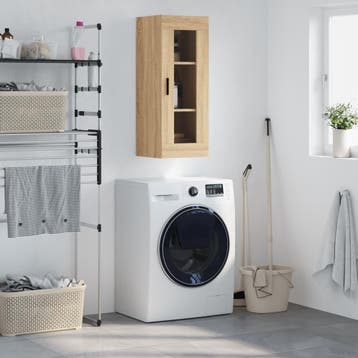 vidaXL Wandkast 34,5x34x90 cm sonoma eikenkleurig, Minder dan 50 cm, Verzenden, Nieuw, Minder dan 100 cm