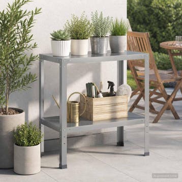vidaXL Planttafel 100 x 40 x 80 cm Gegalvaniseerd staal, Verzenden, Nieuw