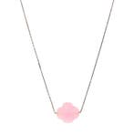 Witgouden collier van Morganne Bello 42 cm 18 karaat, Verzenden, Zo goed als nieuw, Goud, Verstelbaar