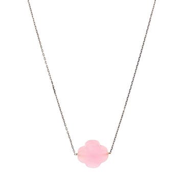 Witgouden collier van Morganne Bello 42 cm 18 karaat, Verzenden, Zo goed als nieuw, Goud, Verstelbaar