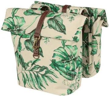 Dubbele fietstas Basil Ever-Green - 28-32 liter - Sandshell, Verzenden, Nieuw