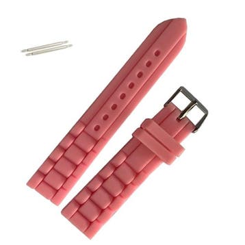 Fako - Horlogebandje - Siliconen - 20mm - Lichtroze, Verzenden, Nieuw