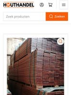 Vlonderplanken | Hardhout | Diverse maten | Scherpe prijzen, Ophalen of Verzenden, Nieuw, Hout