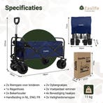 EasLife Bolderkar - Opvouwbaar - Bolderwagen - met Regen, Caravans en Kamperen, Bolderkarren, Ophalen of Verzenden, Nieuw