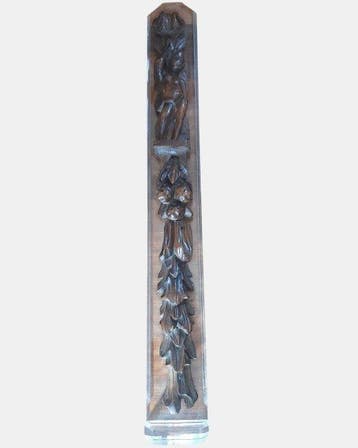 sculptuur, Putto Barocco - 85 cm - Hout