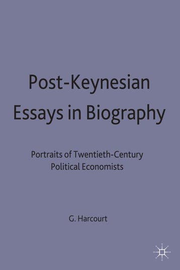 Post-Keynesian Essays in Biography, Ophalen of Verzenden, Nieuw