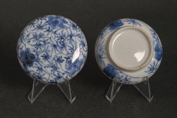 Kangxi, 17th Century - Doos - Zes lotussen te midden van