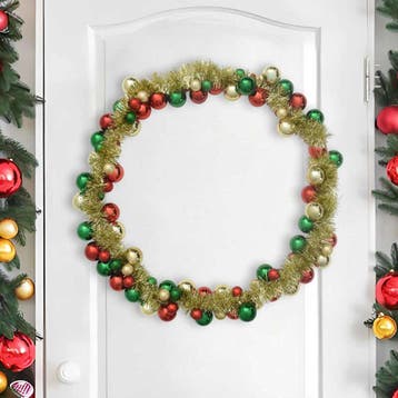 vidaXL Kerstbal Guirlande Multikleur 186 cm Polystyreen, Diversen, Kerst, Verzenden, Nieuw