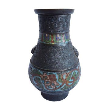 Vaas - Cloisonné / Champlevé - Japan - Draken- en