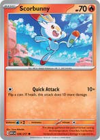 Scorbunny 036/217 Ascended Heroes, Ophalen of Verzenden, Nieuw, Losse kaart, Foil