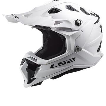 LS2 MX700 Subverter Solid Gloss Wit 06 Offroad Helm, Motoren, 3XL of groter, Nieuw met kaartje, Overige merken, Heren
