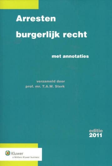 Arresten burgerlijk recht - T.A.W. Sterk 9789013085822, Verzenden, Zo goed als nieuw, T.A.W. Sterk