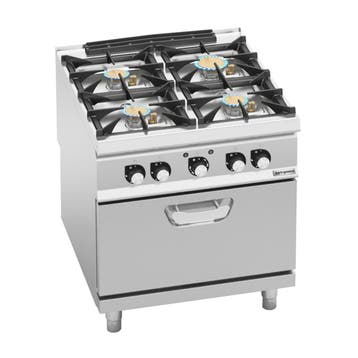 GGM Gastro | Gasfornuis - Paolo 900 - 800x900mm - 32,68 kW -, Verzenden