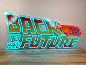 Back to the Future - Neonlichtbord - plexiglas, Nieuw