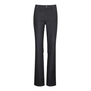Studio AR • zwart leren broek Amary • 44, Kleding | Dames, Verzenden, Zwart, Maat 42/44 (L), Nieuw