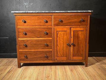Credenza - Hout, Marmer - Dressoir / Ladekast IT
