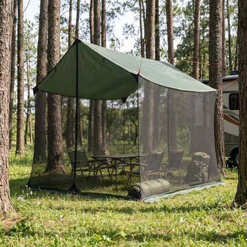 vidaXL Campingzeil met gaaswanden 270 x 210 x 210 cm, Verzenden, Nieuw, Tot en met 2