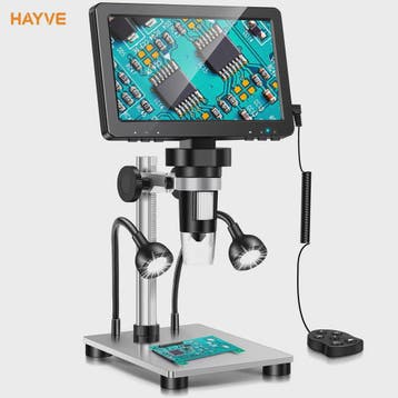 Hayve 7" HD Digitale Microscoop 1200x Zoom met 12MP Camera v, Verzenden, Nieuw
