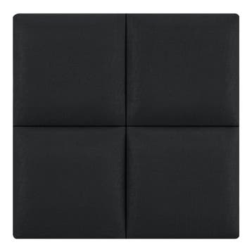 Gestoffeerde wandpanelen Carpino set van 4 stof 30x30 cm zwa, Verzenden, Nieuw