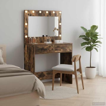 vidaXL Plafondtafel Gerookt eiken 78,5 x 41 x 135 cm Bewerkt, Huis en Inrichting, Verzenden, Nieuw