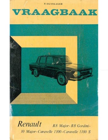 1964-1966 RENAULT R8 MAJOR | R8 GORDINI | R 10 MAJOR |, Nieuw, Renault, Author