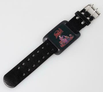 Death - Scream Bloody Gore leren Polsband off. merchandise, Verzamelen, Ophalen of Verzenden, Nieuw, Kleding