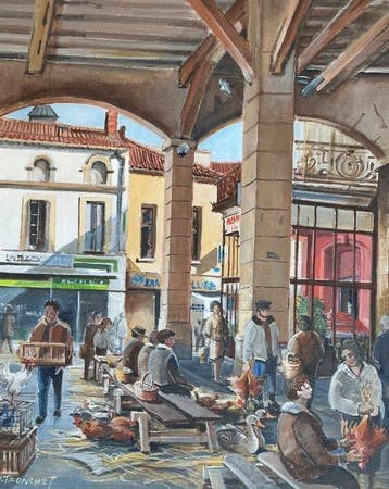 Jacques Tronchet - Le marché aux volailles Jacques Tronchet