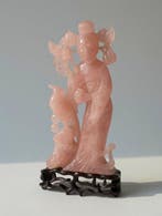 hand carved Chinese rose quartz sculpture - Quartz - China