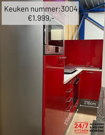 Complete  Keuken compleet met apparatuur DIRECT BESCHIKBAAR, Verzenden, Zo goed als nieuw, Met kookeiland