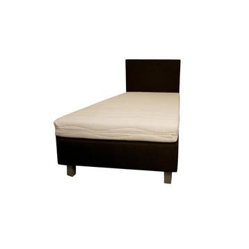 Boxspring Bjorn + Luxe gestoffeerde boxsping, Ophalen of Verzenden, Nieuw, Zilver