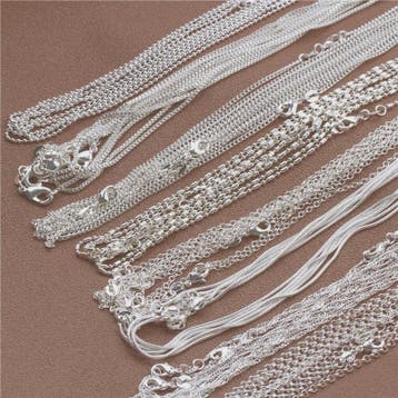 925 Sterling Zilveren Kettingen: Rolo, Figaro & Meer (16-30, Sieraden, Tassen en Uiterlijk, Kettingen, Verzenden, Nieuw