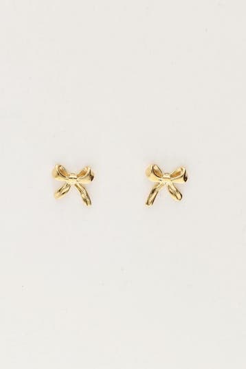 Kleine strikjes studs - My Jewellery Oorbellen, Verzenden, Nieuw