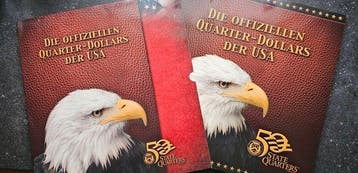 Verenigde Staten. 50 USA State Quarters Collectors Map 24