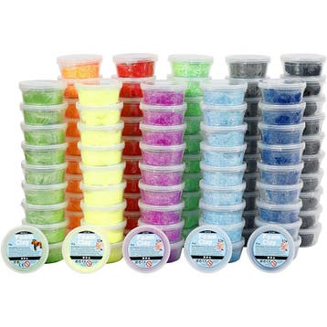 Foam Clay®, diverse kleuren, 10x10 Doosje/ 1 doos, Nieuw