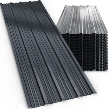 Trapezium Dakplaten 14 Stuks Antraciet Metaal 110x46cm, Verzenden, Nieuw