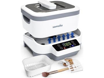 Samako PowerWave - Ultrasoon Reiniger - 1200 ml - Wit/Zwart, Verzenden, Zo goed als nieuw