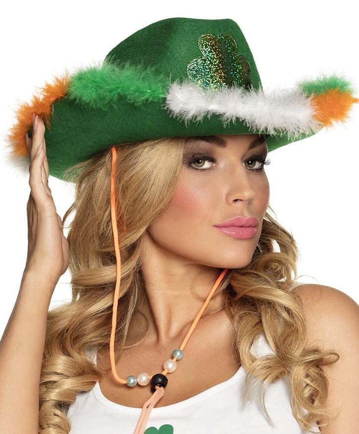 St. Patricks Day Cowboy Hoed, Hobby en Vrije tijd, Feestartikelen, Nieuw, Ophalen of Verzenden