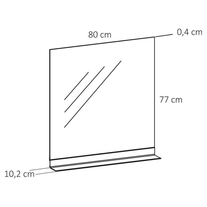 Badkamerspiegel Differnz Sofi 80x77cm Eiken, Huis en Inrichting, Badkamer | Badkamermeubels, Ophalen of Verzenden