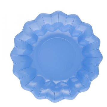 Zee blauwe snack schaaltjes 24 cm - Schalen &amp; schaaltjes, Hobby en Vrije tijd, Feestartikelen, Ophalen of Verzenden, Nieuw
