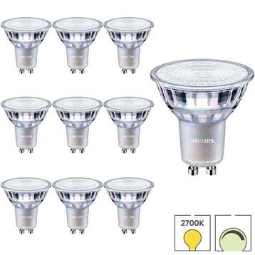 10x GU10 LED spot | Philips CorePro | 5W 2700K dimbaar, Verzenden, Nieuw, 30 tot 60 watt, Overige typen