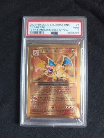 Pokémon - 1 Graded card - Charizard 4/102 Foil, Limited, Nieuw