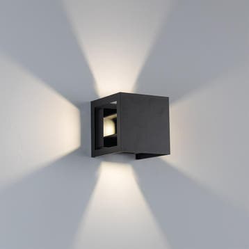 Tyler 4-Lichts Muurlamp Zwart Buitenverlichting, Tuin en Terras, Verzenden, Nieuw