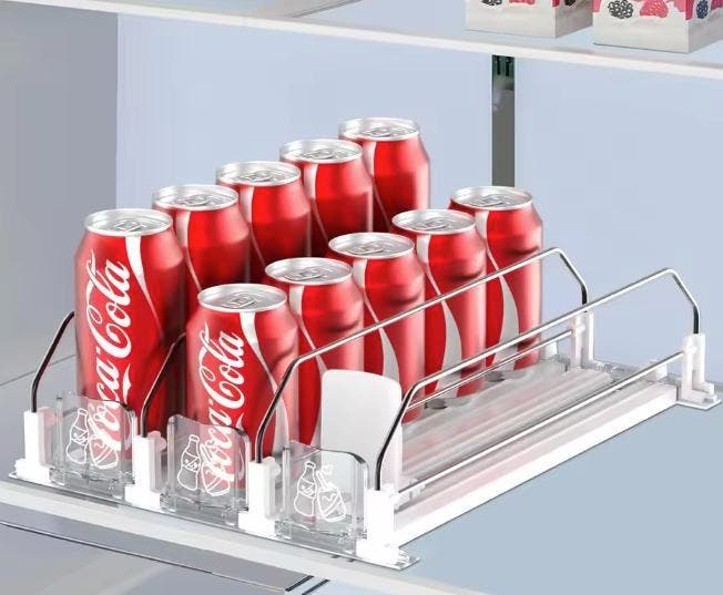 Zelfglijdende Drankhouder – Koelkast Organizer Verstelbaar, Huis en Inrichting, Keuken | Keukenelementen, Nieuw, Verzenden