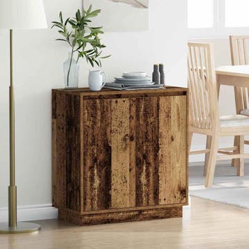 vidaXL LED Sideboard Oud hout 71 x 34,5 x 75 cm Bewerkt hout, Verzenden, Nieuw