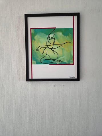 Liesens - Green green grass of home (Handpainted on canvas, Antiek en Kunst