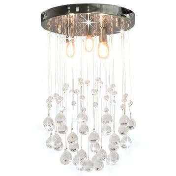 Design Plafondlamp Zilver | Tweedekansje | Laatste Stuk!, Ophalen of Verzenden, Nieuw, Kunststof