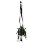 Plantenhanger Bixl Zwart - Katoen - Macramé - Handgemaakt, Ophalen of Verzenden, Nieuw